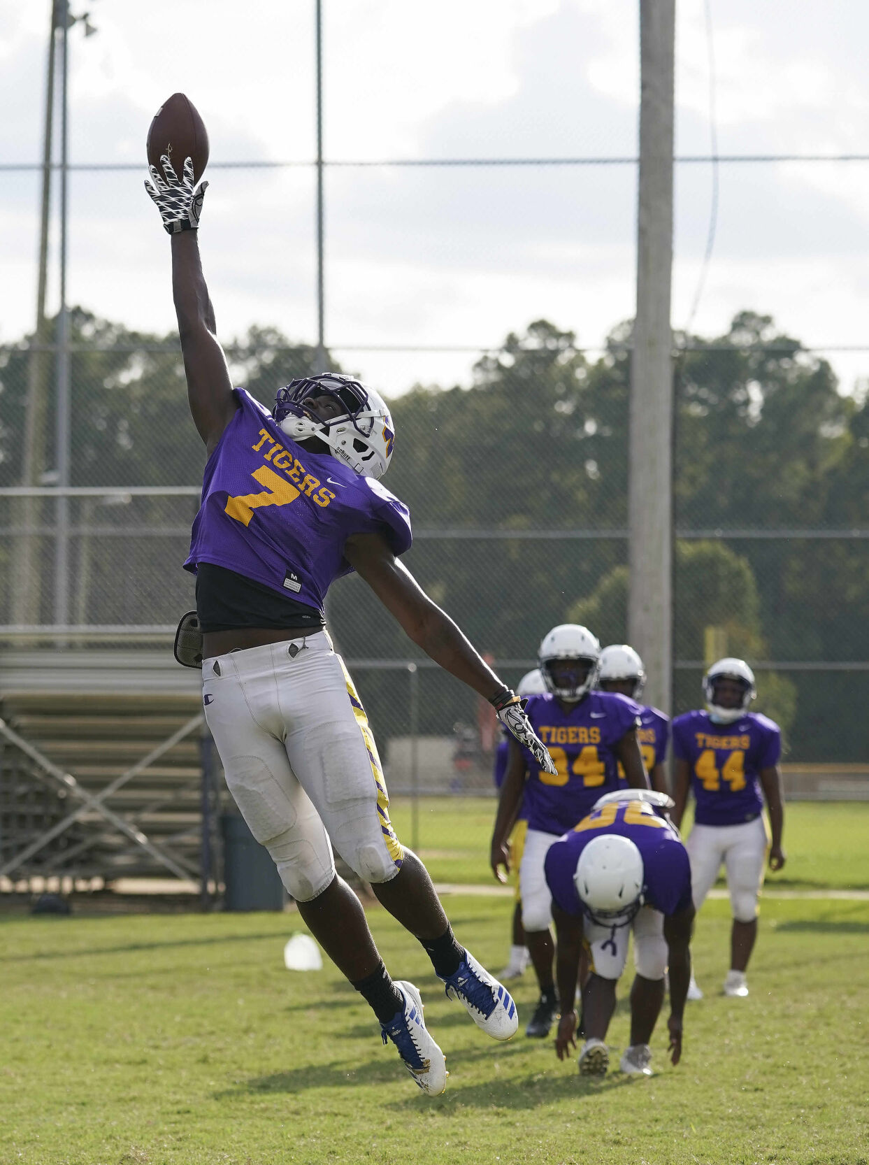 Wilson High School football practice